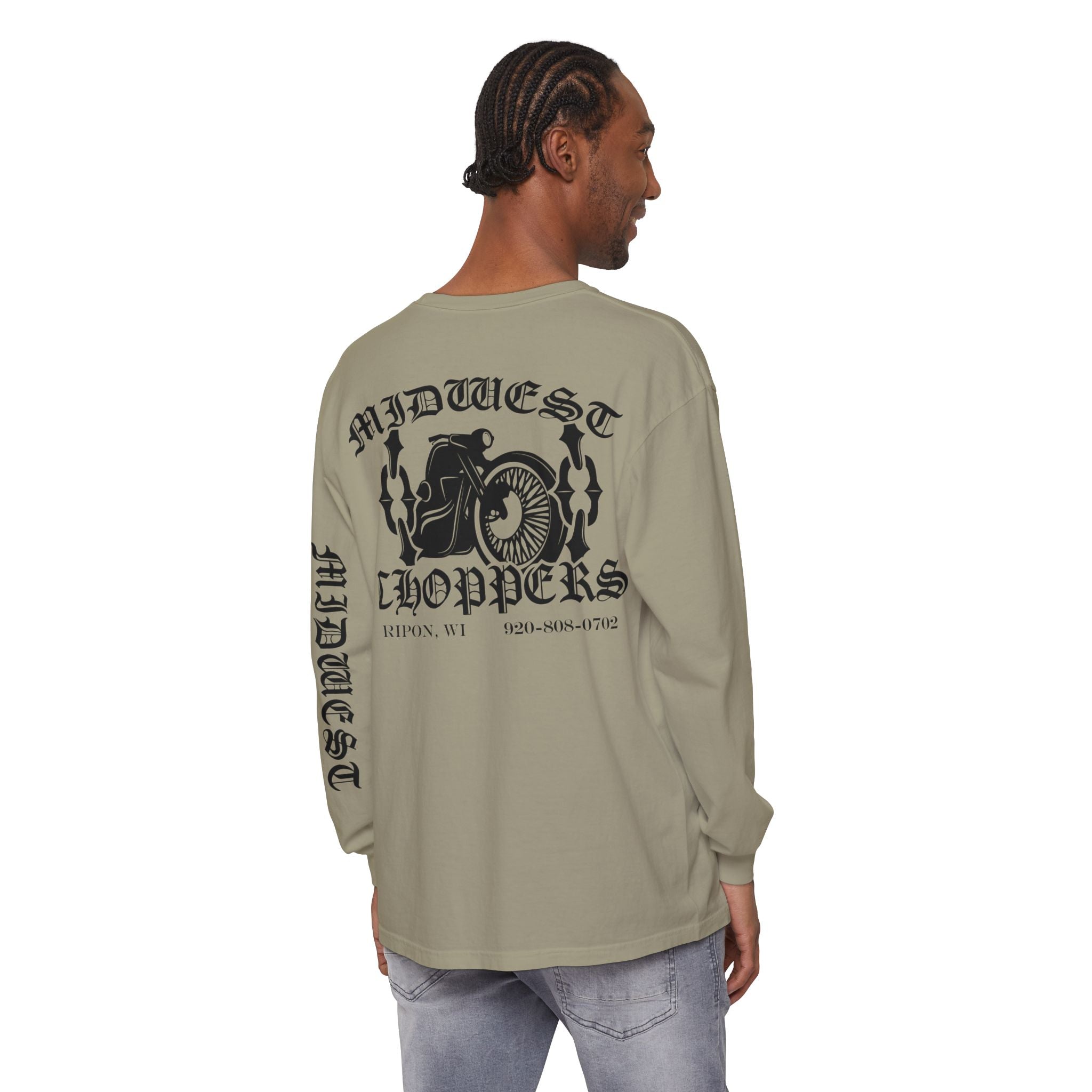 BLACK LABEL Unisex Garment-dyed Long Sleeve T-Shirt