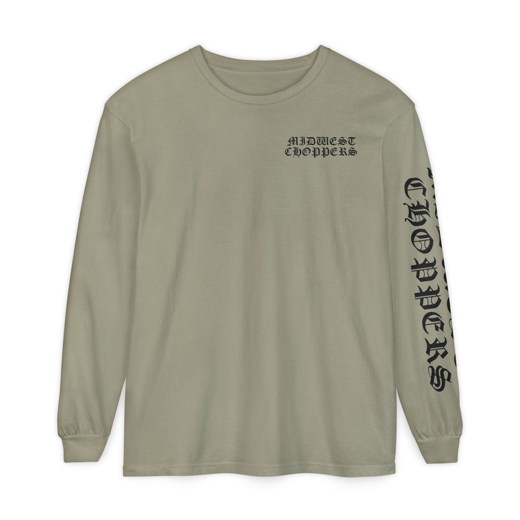 BLACK LABEL Unisex Garment-dyed Long Sleeve T-Shirt