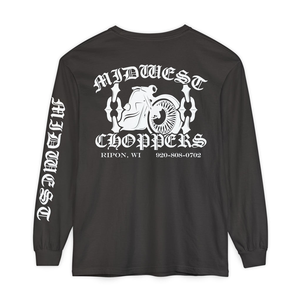 WHITE LABEL Unisex Garment-dyed Long Sleeve T-Shirt