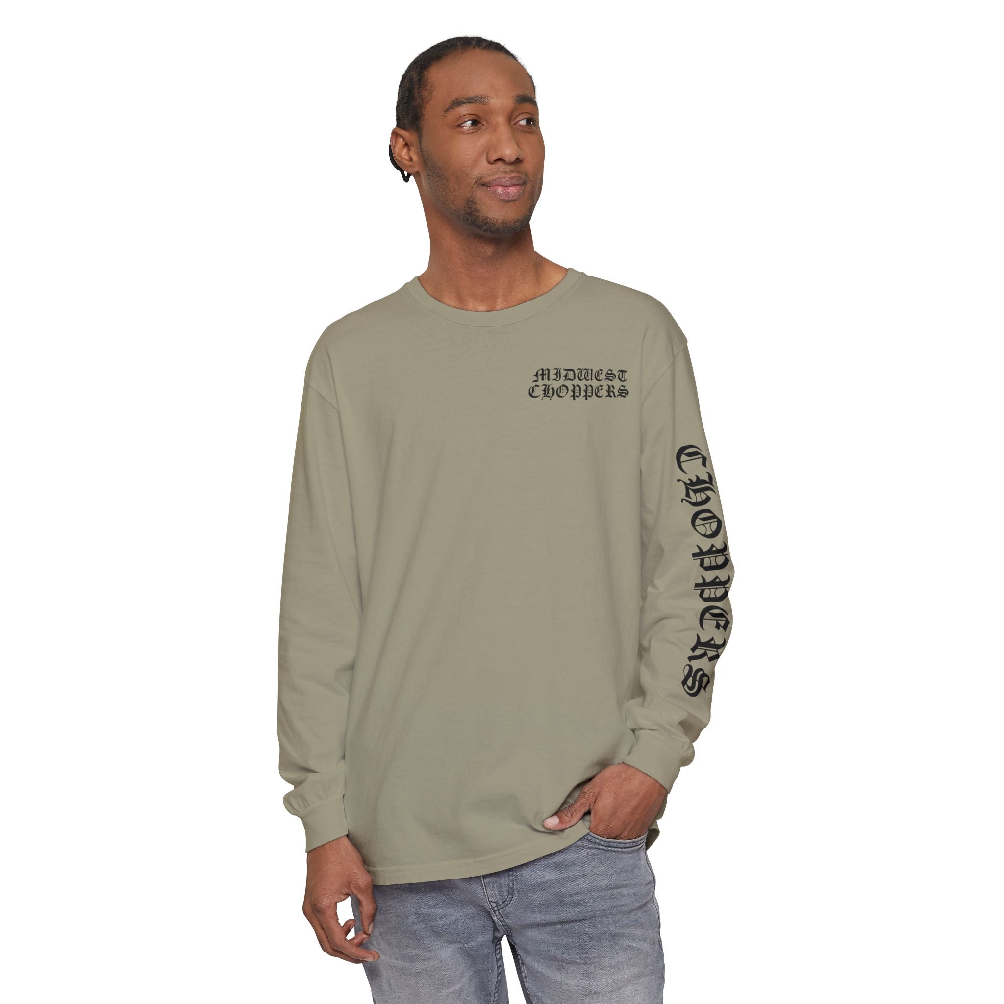 BLACK LABEL Unisex Garment-dyed Long Sleeve T-Shirt
