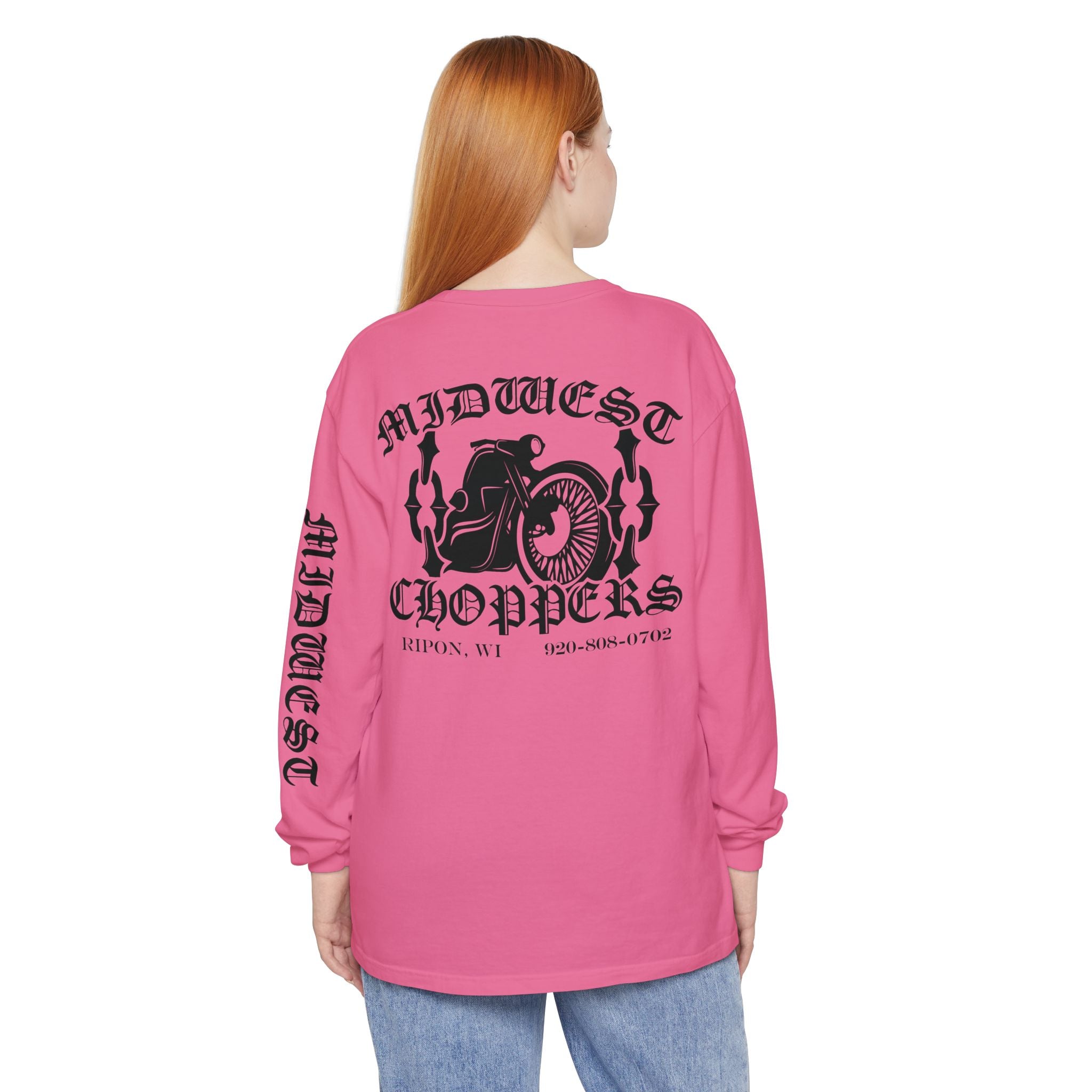 BLACK LABEL Unisex Garment-dyed Long Sleeve T-Shirt