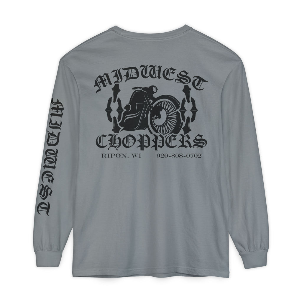 BLACK LABEL Unisex Garment-dyed Long Sleeve T-Shirt