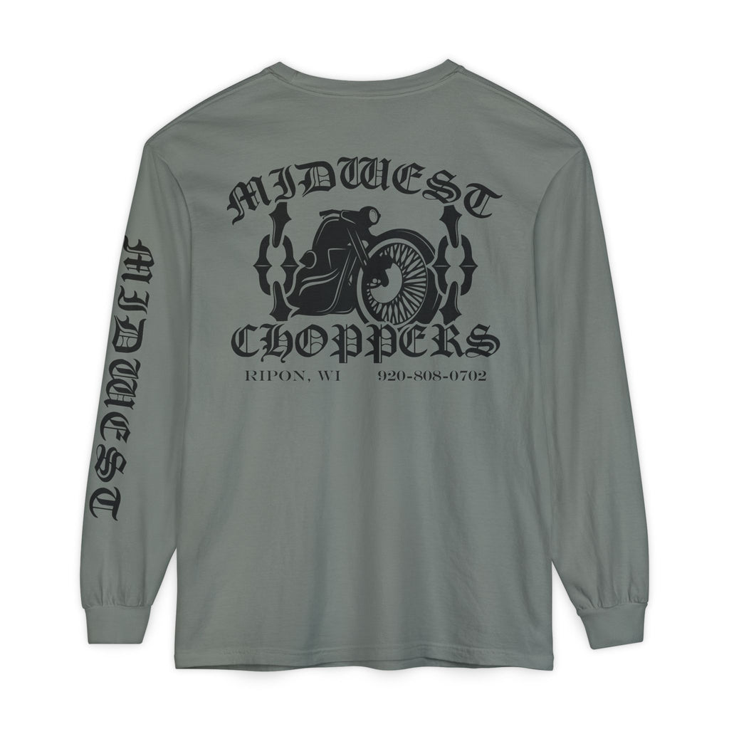 BLACK LABEL Unisex Garment-dyed Long Sleeve T-Shirt
