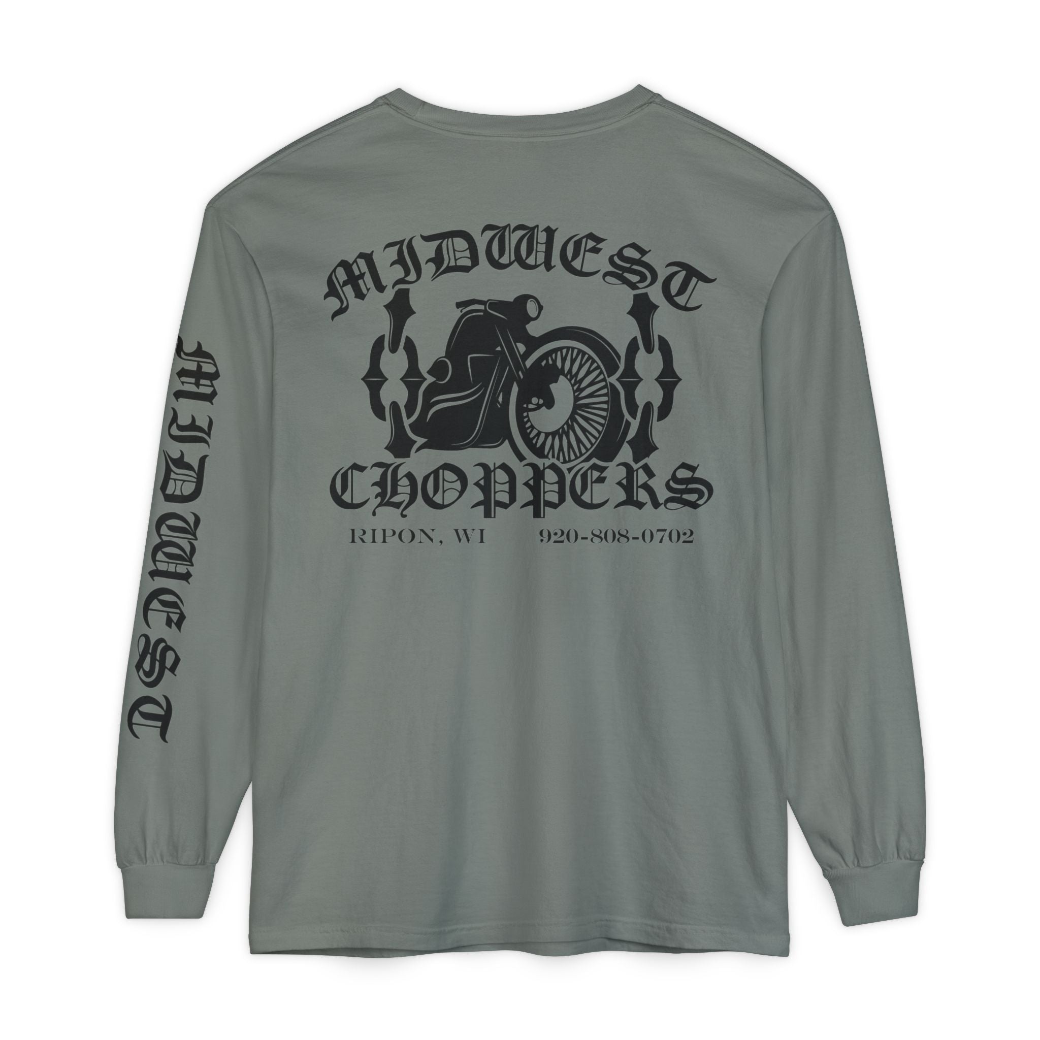 BLACK LABEL Unisex Garment-dyed Long Sleeve T-Shirt