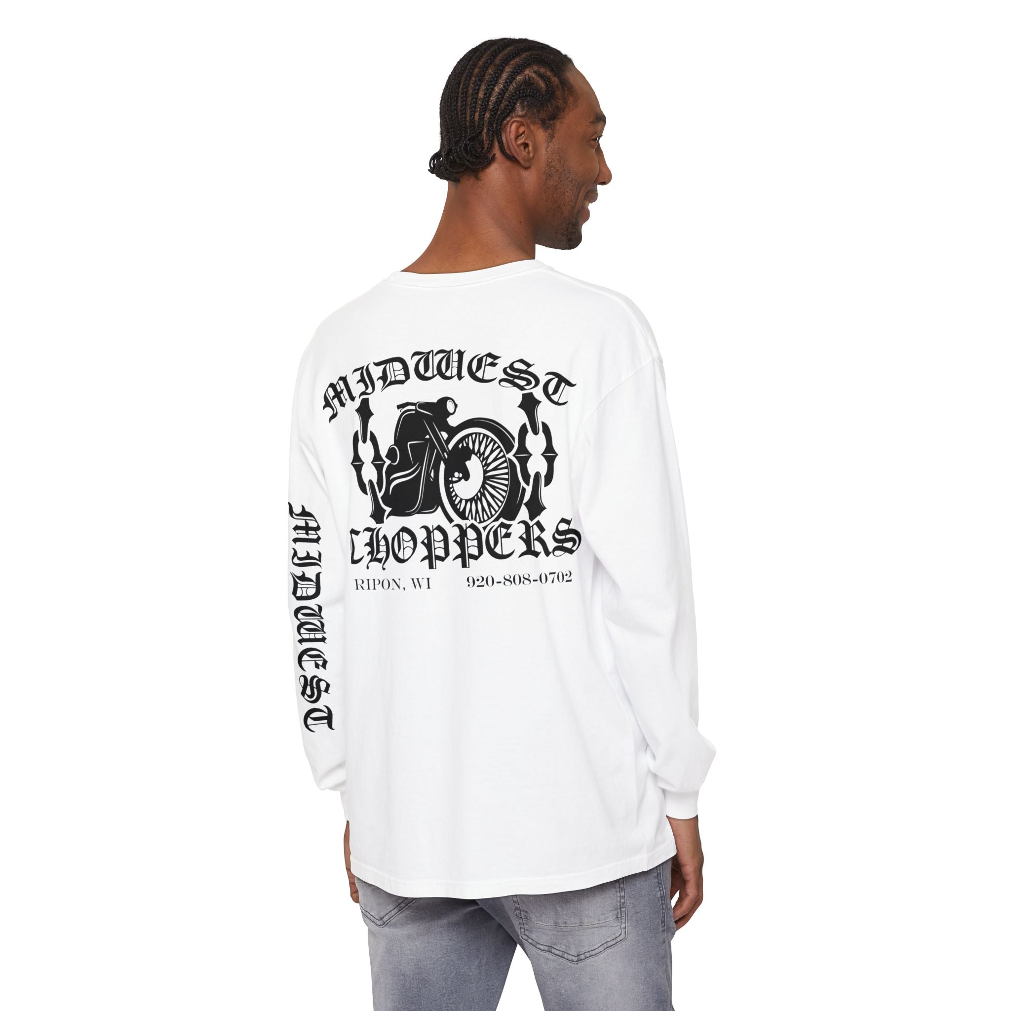 BLACK LABEL Unisex Garment-dyed Long Sleeve T-Shirt