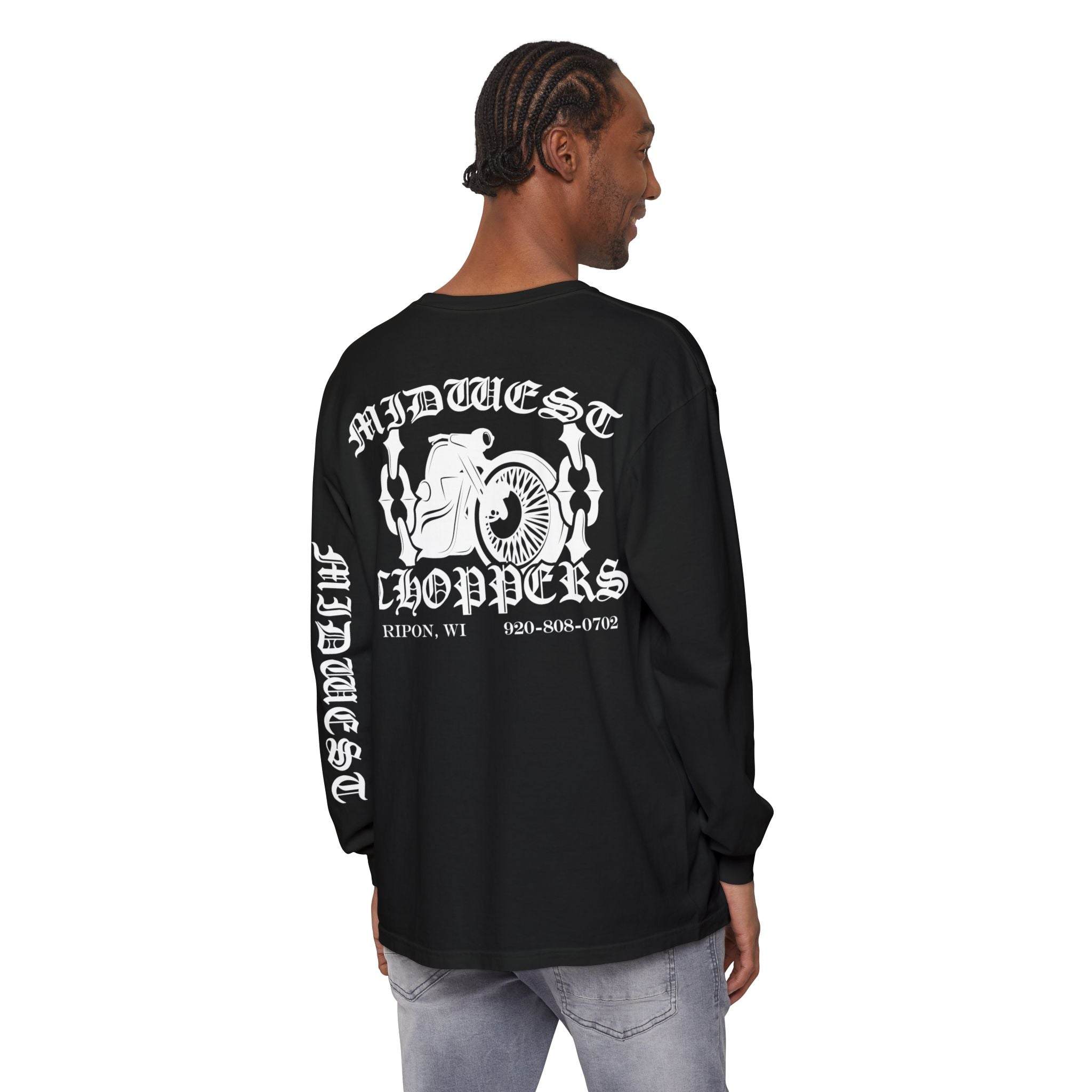 WHITE LABEL Unisex Garment-dyed Long Sleeve T-Shirt