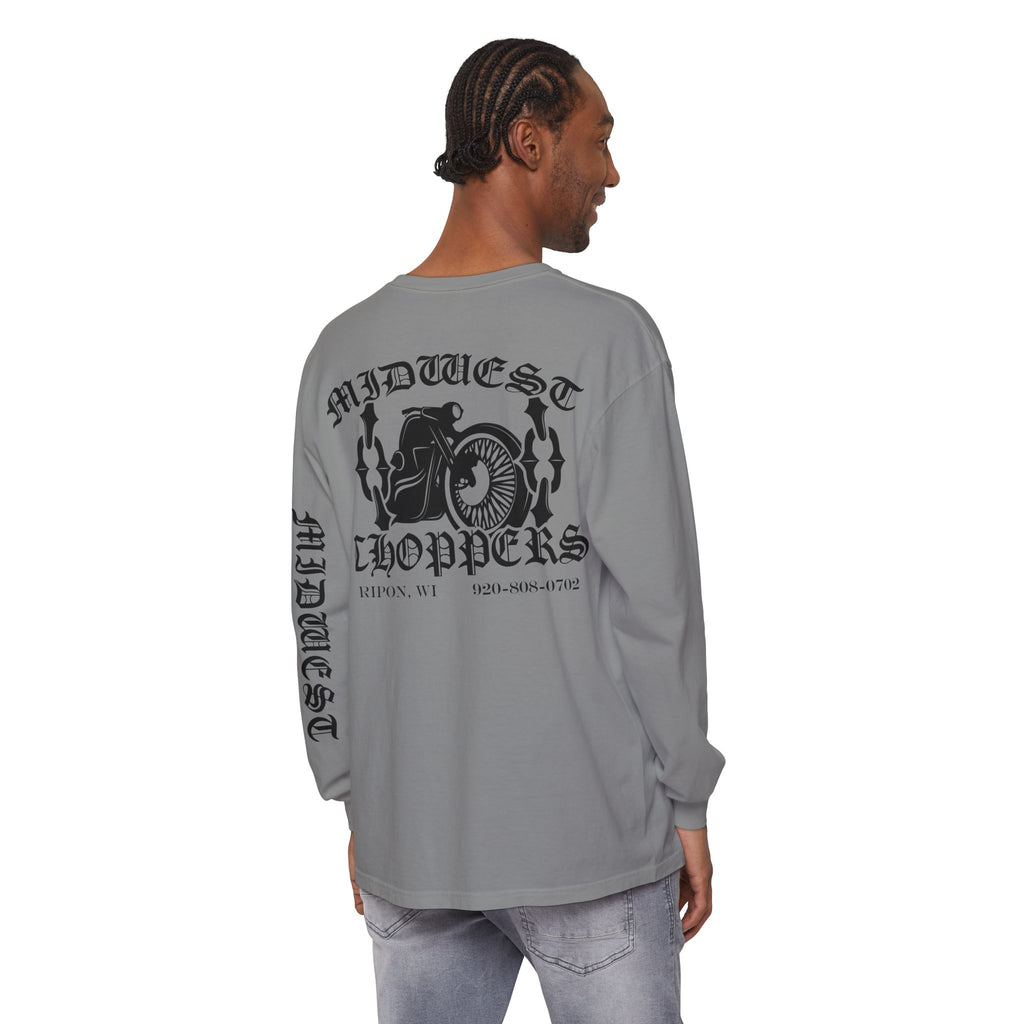 BLACK LABEL Unisex Garment-dyed Long Sleeve T-Shirt