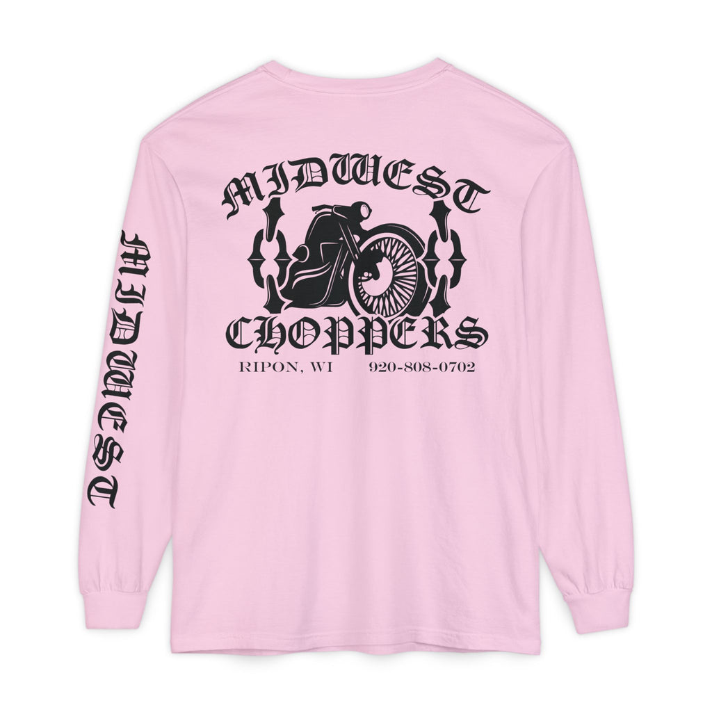 BLACK LABEL Unisex Garment-dyed Long Sleeve T-Shirt