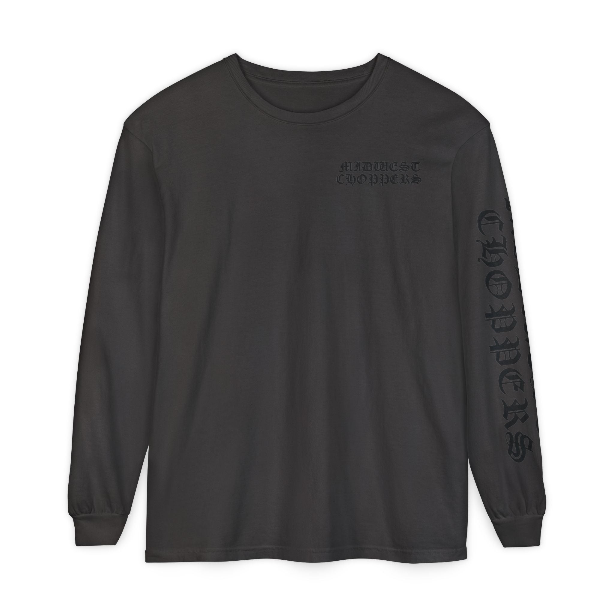 BLACK LABEL Unisex Garment-dyed Long Sleeve T-Shirt