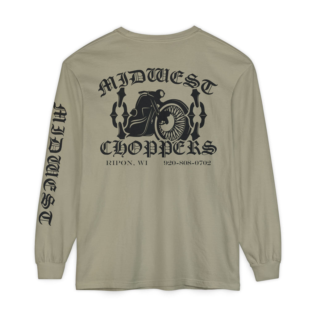 BLACK LABEL Unisex Garment-dyed Long Sleeve T-Shirt
