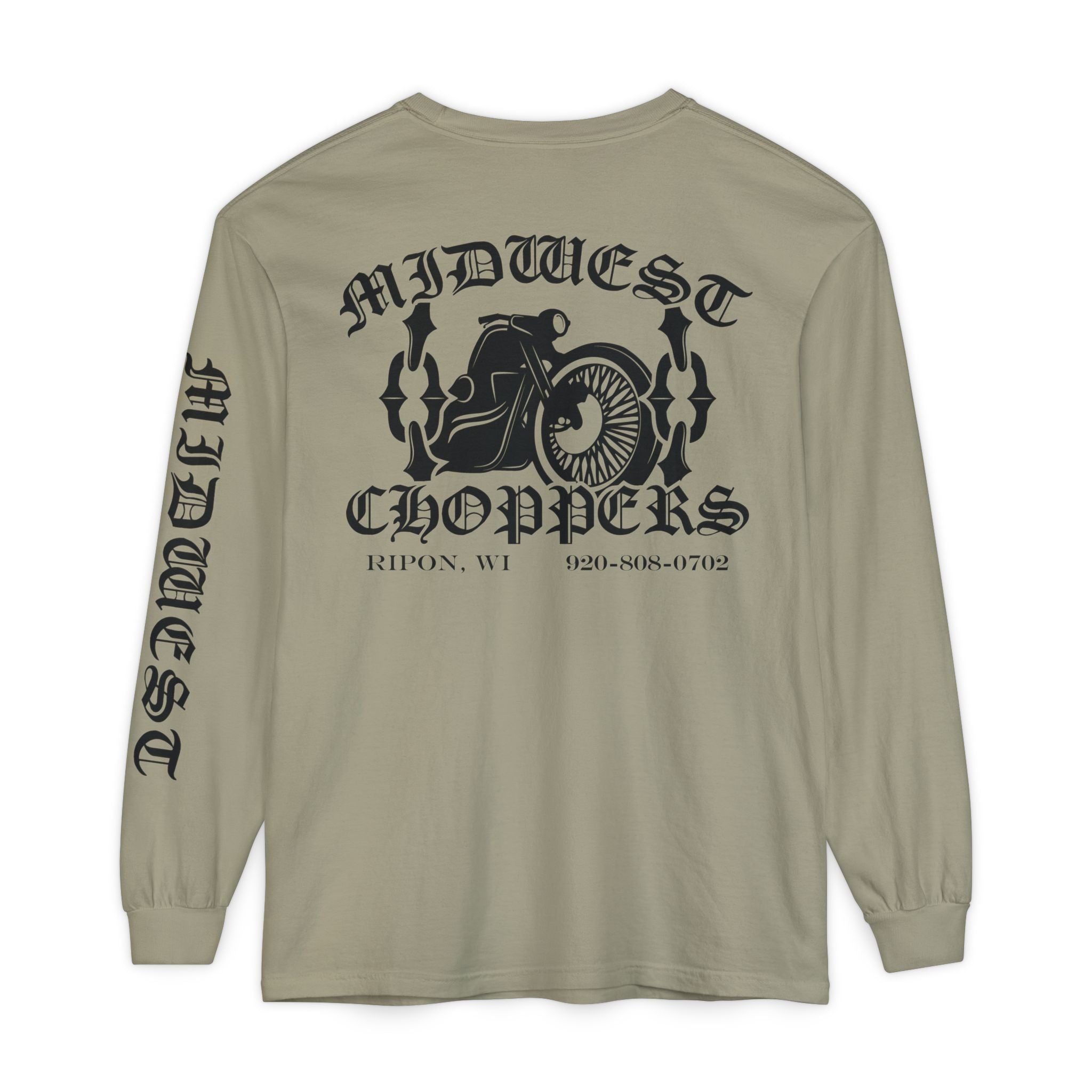 BLACK LABEL Unisex Garment-dyed Long Sleeve T-Shirt