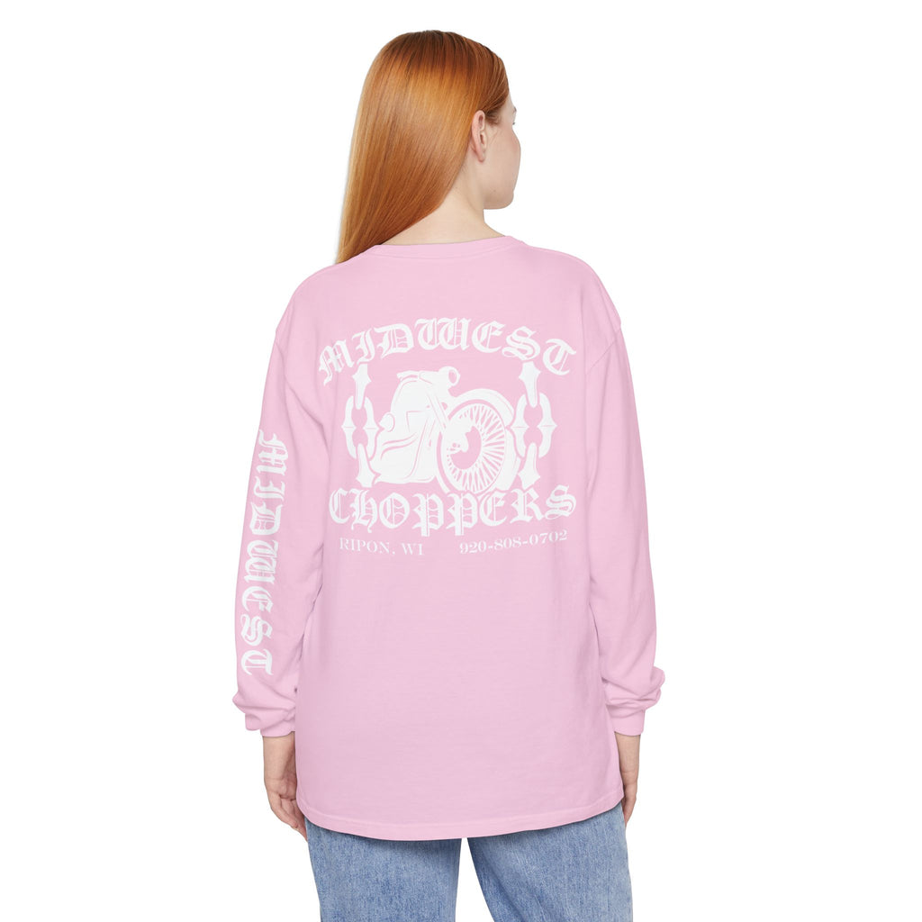 WHITE LABEL Unisex Garment-dyed Long Sleeve T-Shirt