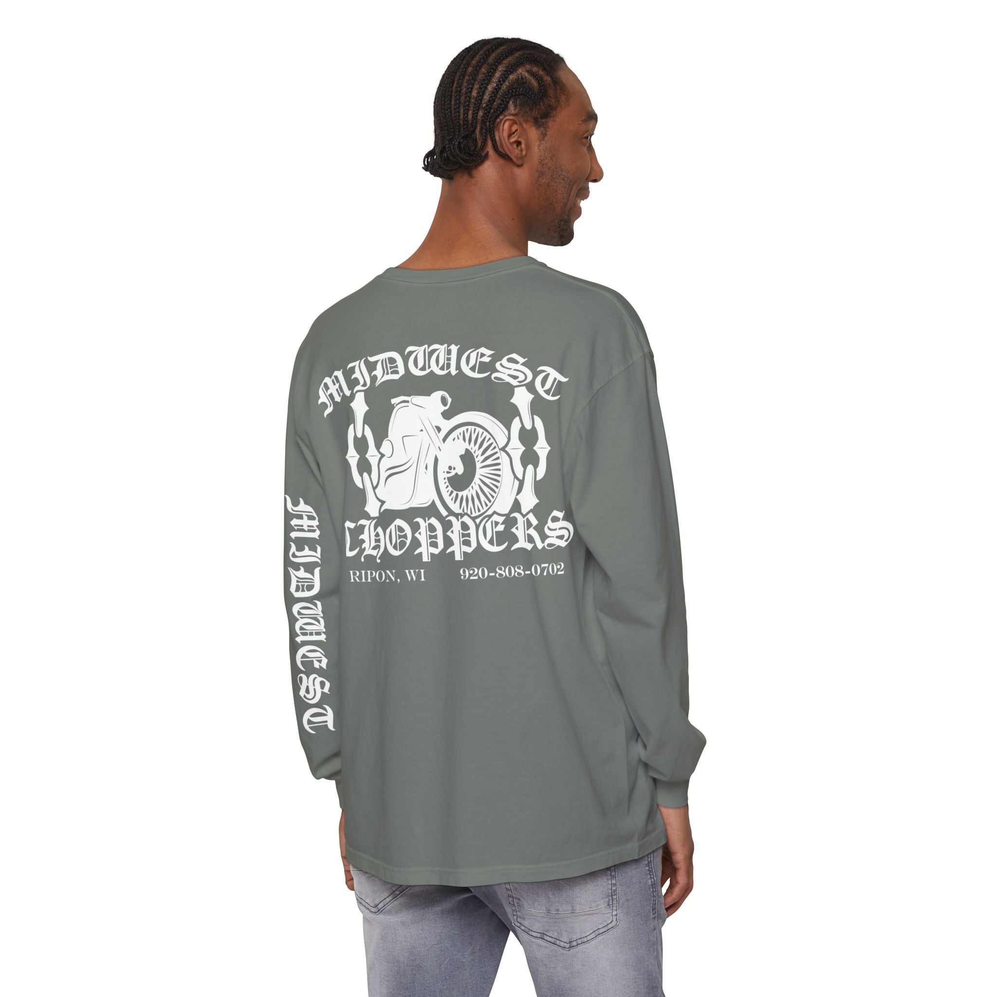 WHITE LABEL Unisex Garment-dyed Long Sleeve T-Shirt
