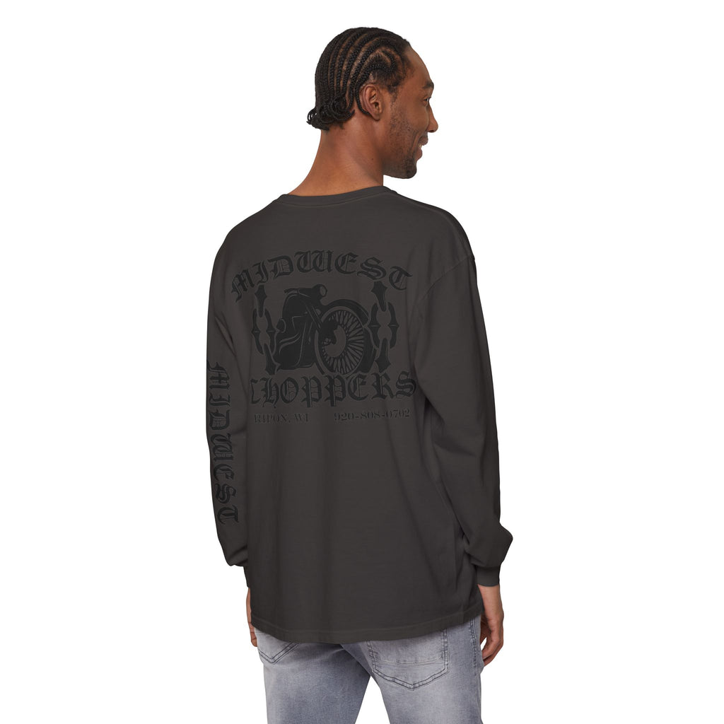 BLACK LABEL Unisex Garment-dyed Long Sleeve T-Shirt