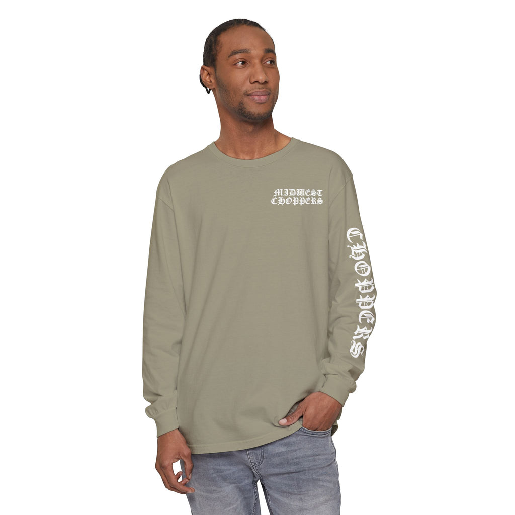 WHITE LABEL Unisex Garment-dyed Long Sleeve T-Shirt