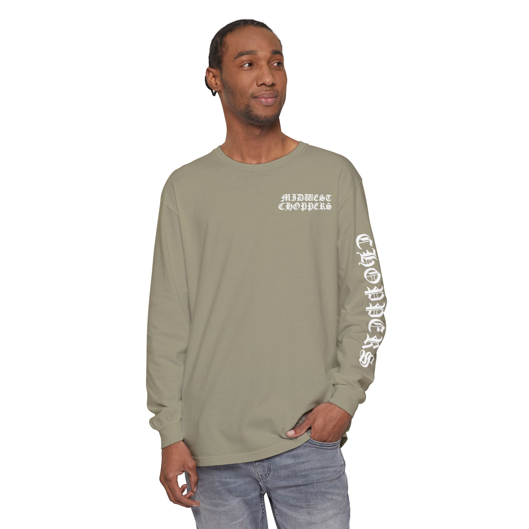 WHITE LABEL Unisex Garment-dyed Long Sleeve T-Shirt