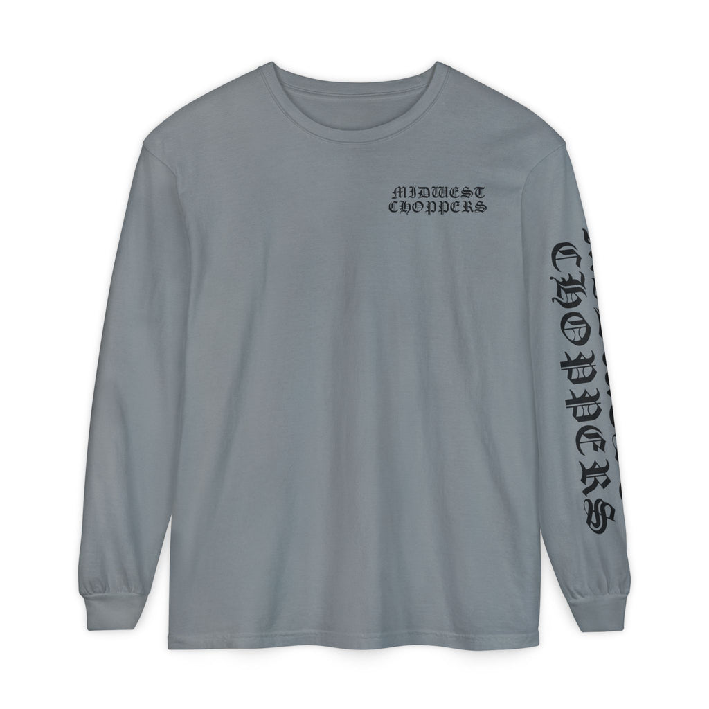 BLACK LABEL Unisex Garment-dyed Long Sleeve T-Shirt