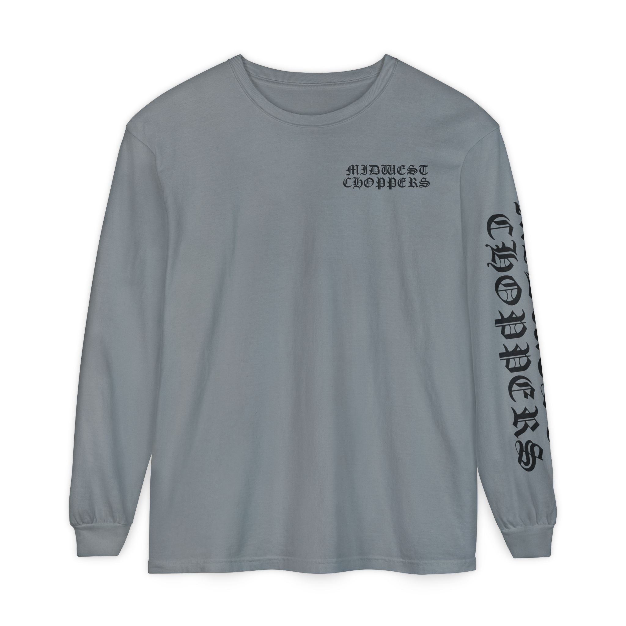 BLACK LABEL Unisex Garment-dyed Long Sleeve T-Shirt