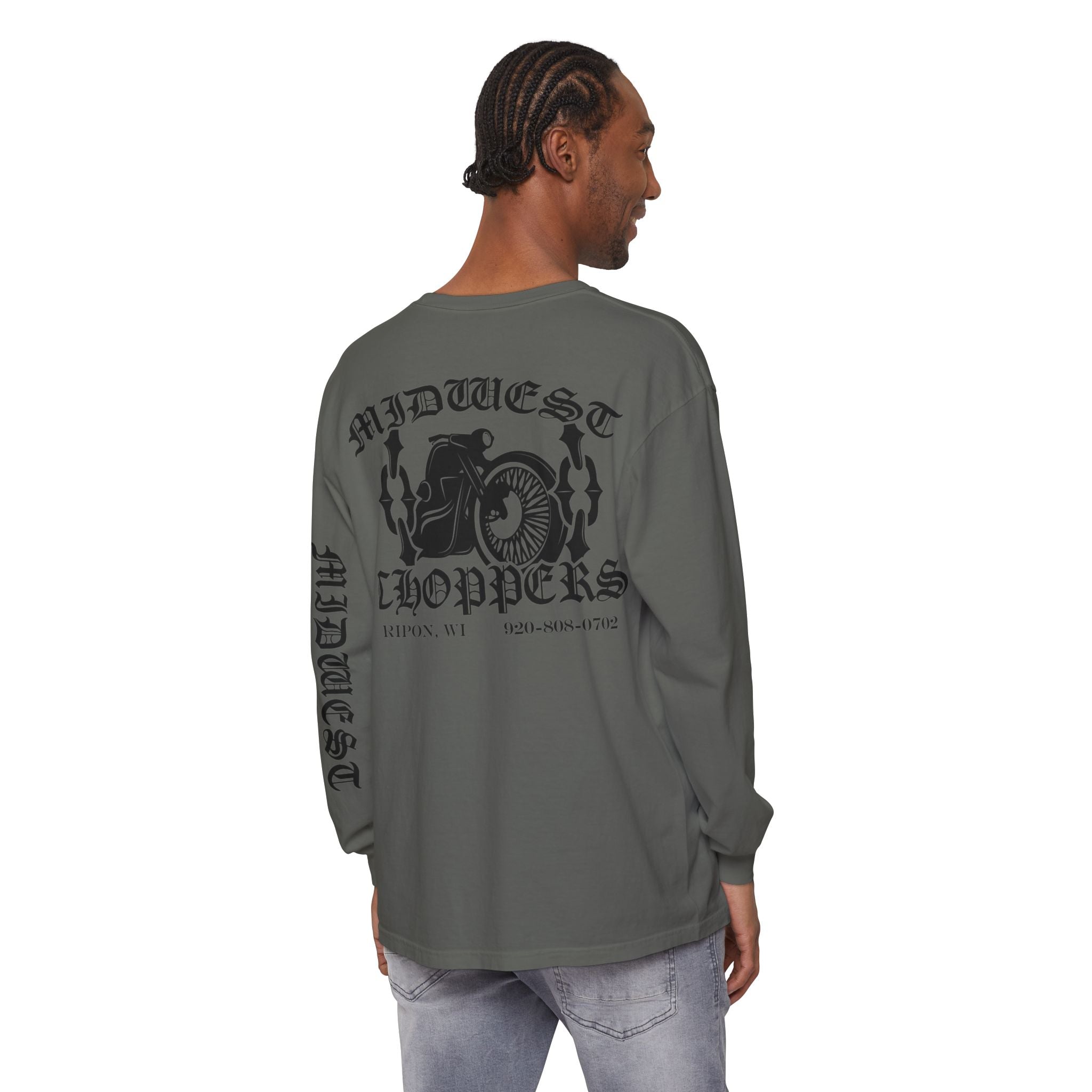 BLACK LABEL Unisex Garment-dyed Long Sleeve T-Shirt
