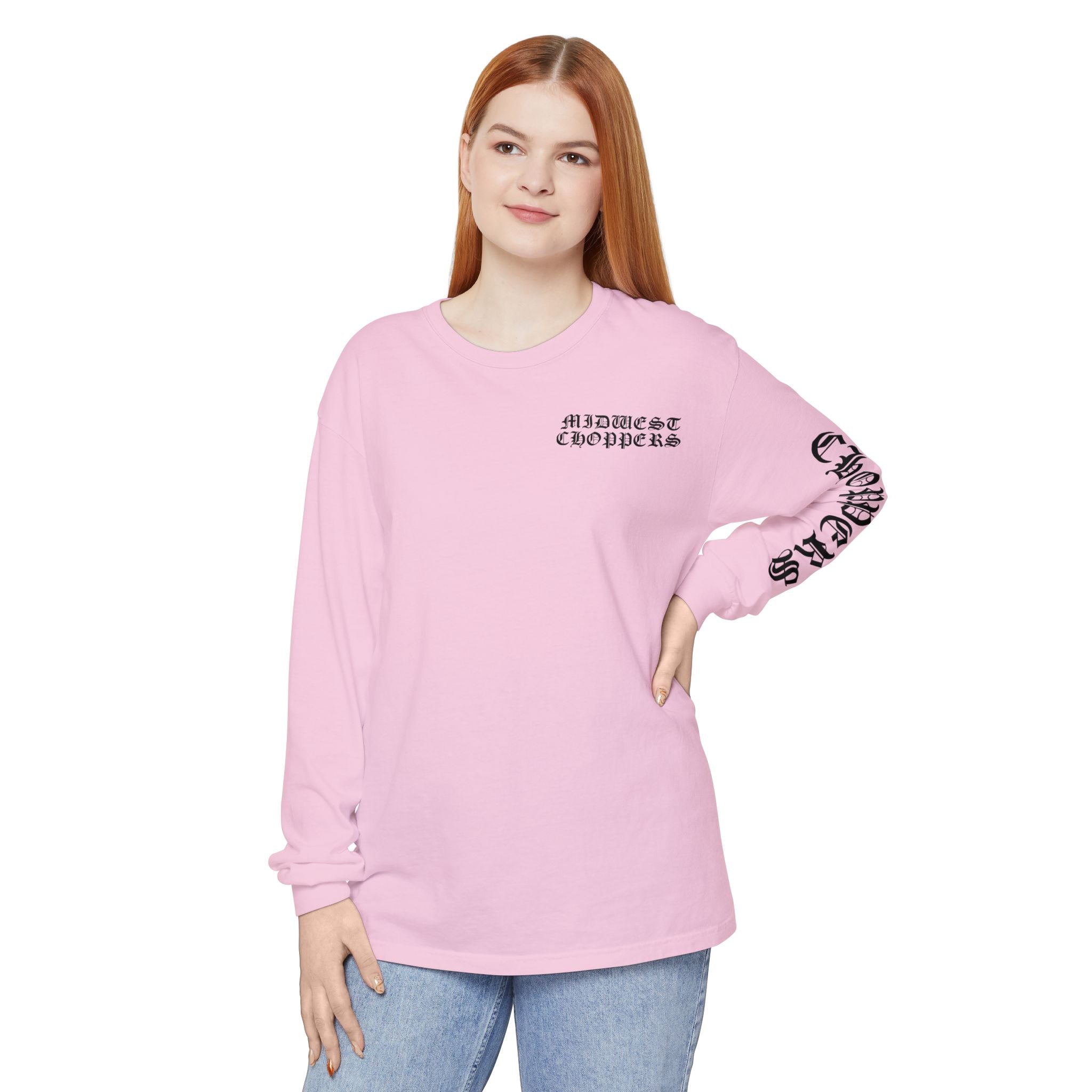 BLACK LABEL Unisex Garment-dyed Long Sleeve T-Shirt