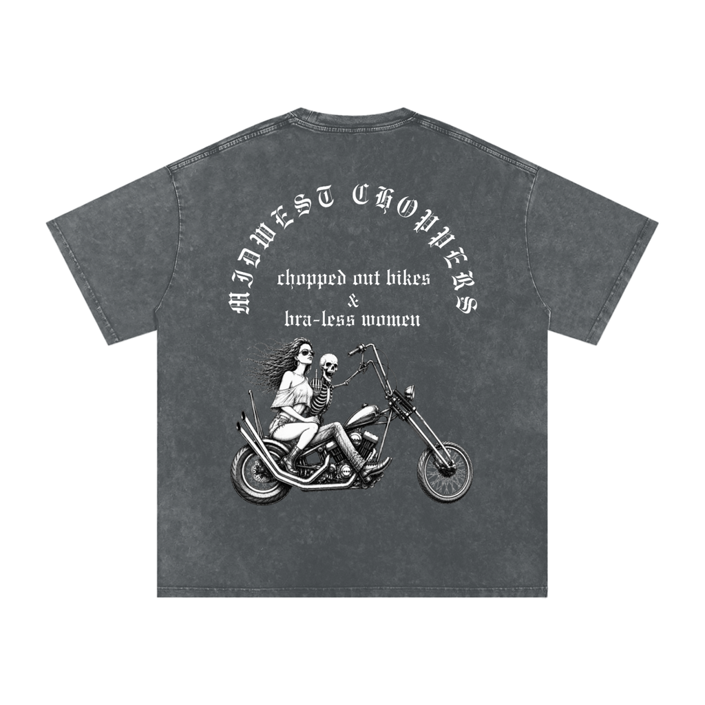 CHOPPED OUT BIKES AND BRA-LESS WOMEN ACID WASH CENTER (MWC)