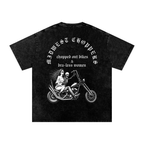 CHOPPED OUT BIKES AND BRA-LESS WOMEN ACID WASH CENTER (MWC)
