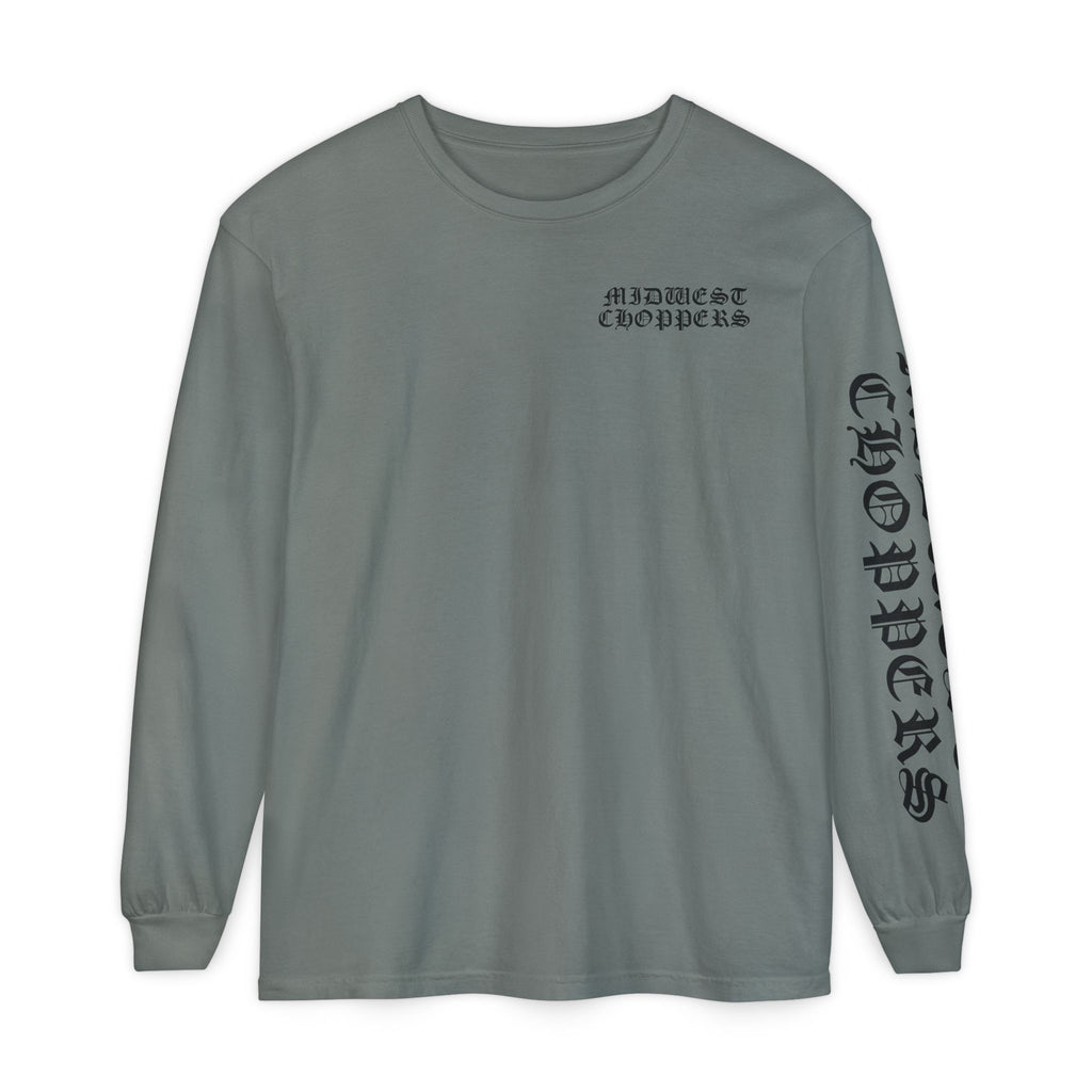 BLACK LABEL Unisex Garment-dyed Long Sleeve T-Shirt
