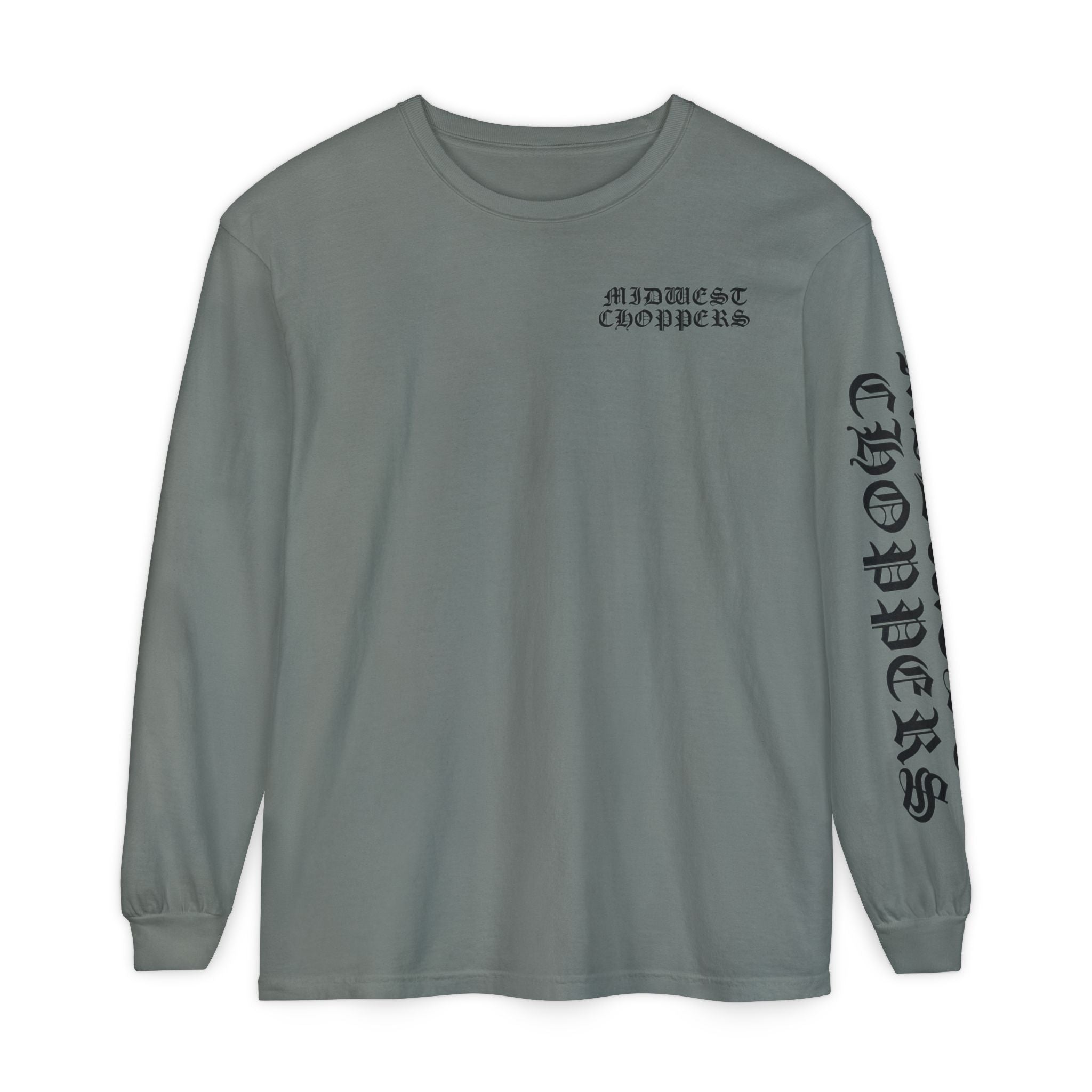 BLACK LABEL Unisex Garment-dyed Long Sleeve T-Shirt