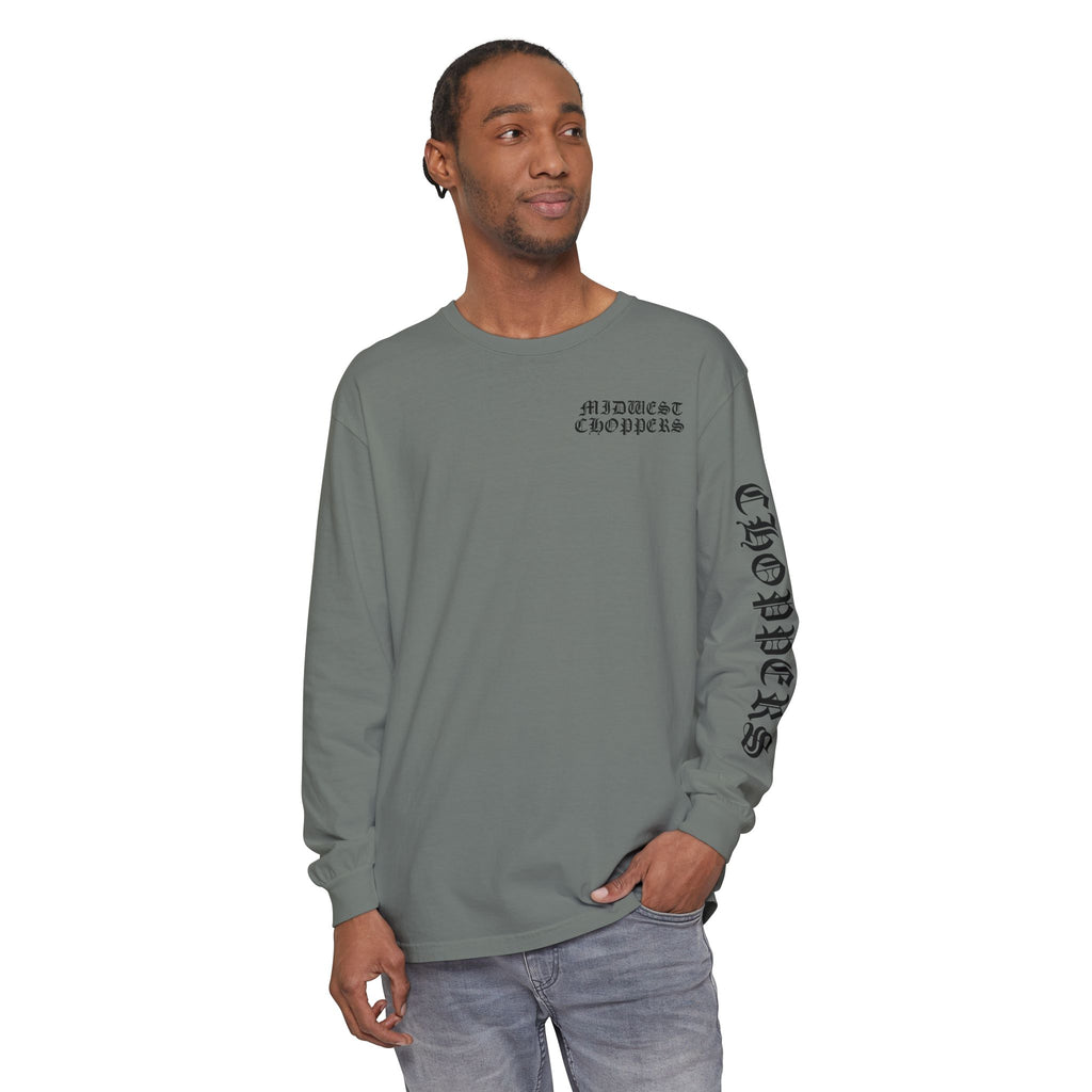 BLACK LABEL Unisex Garment-dyed Long Sleeve T-Shirt