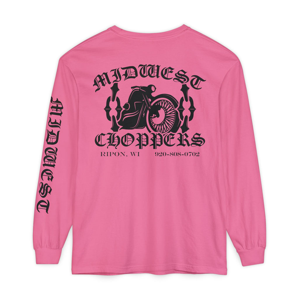 BLACK LABEL Unisex Garment-dyed Long Sleeve T-Shirt