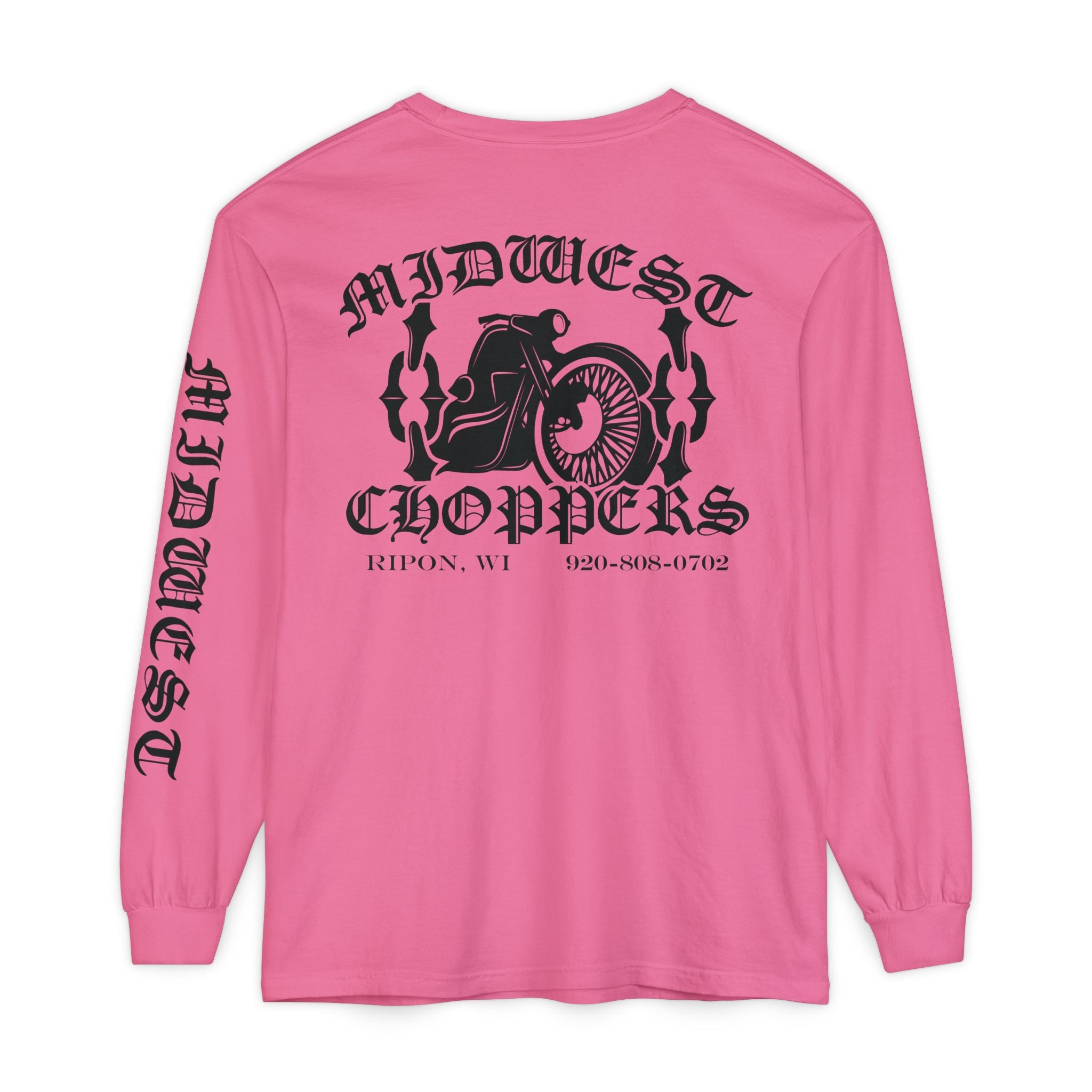 BLACK LABEL Unisex Garment-dyed Long Sleeve T-Shirt