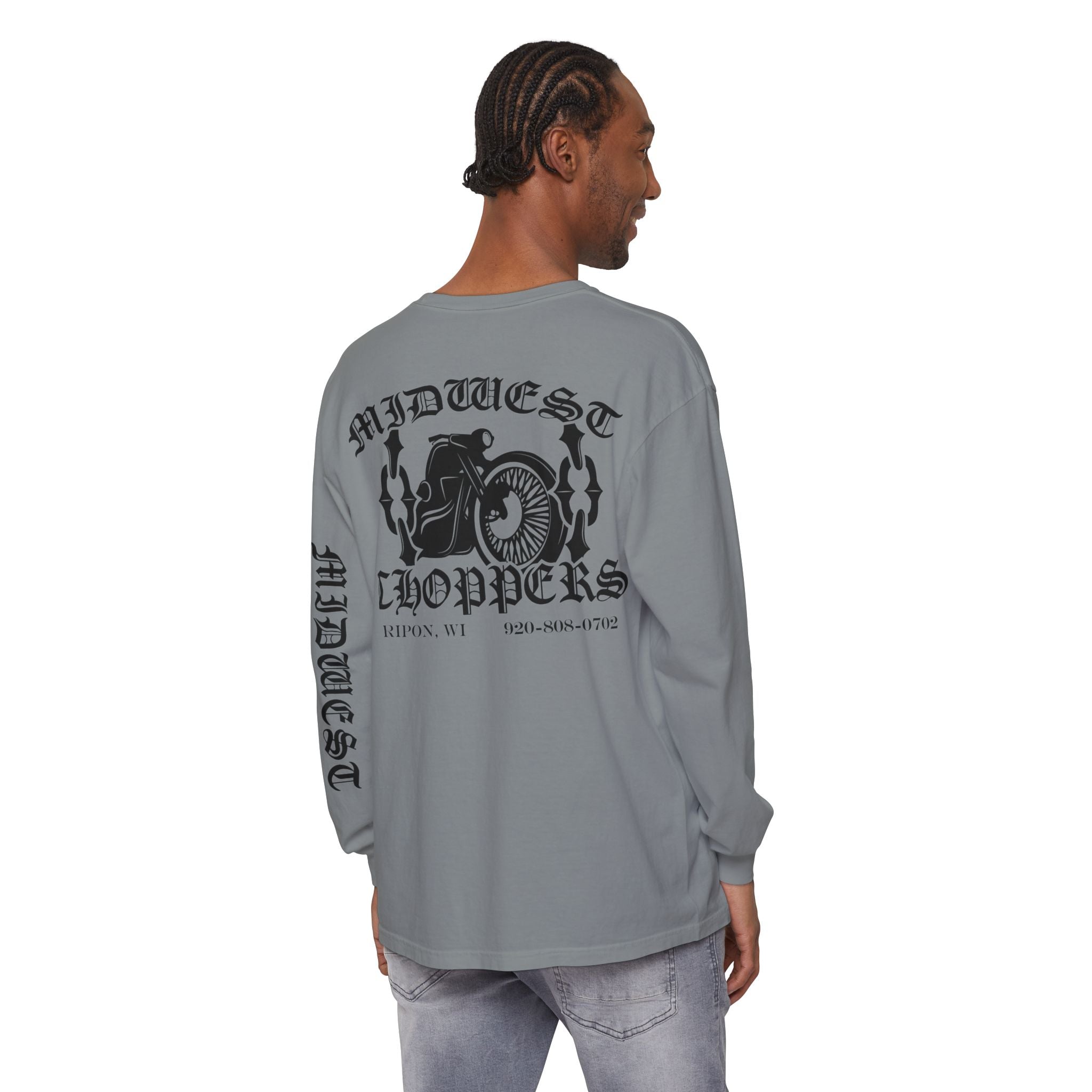 BLACK LABEL Unisex Garment-dyed Long Sleeve T-Shirt