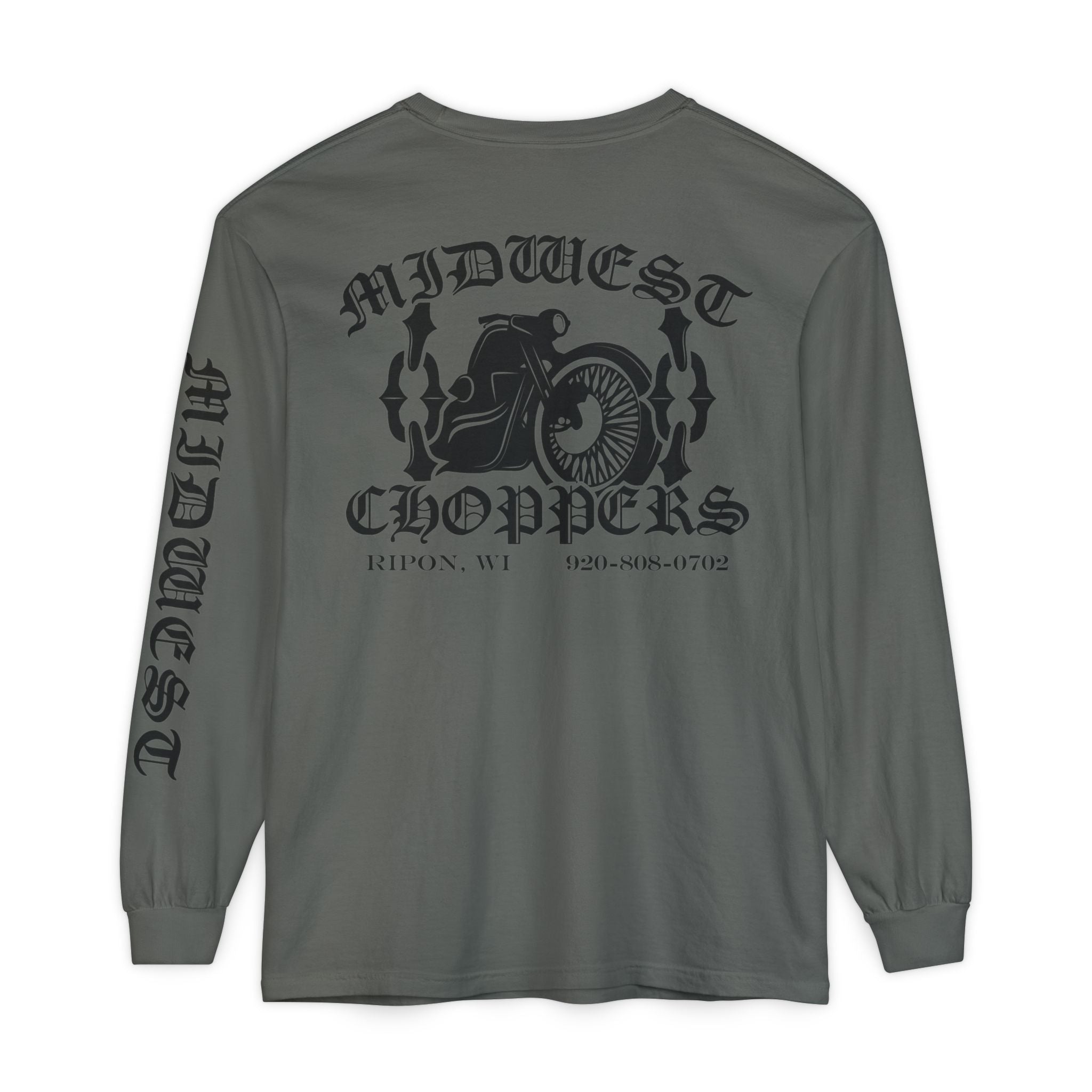 BLACK LABEL Unisex Garment-dyed Long Sleeve T-Shirt