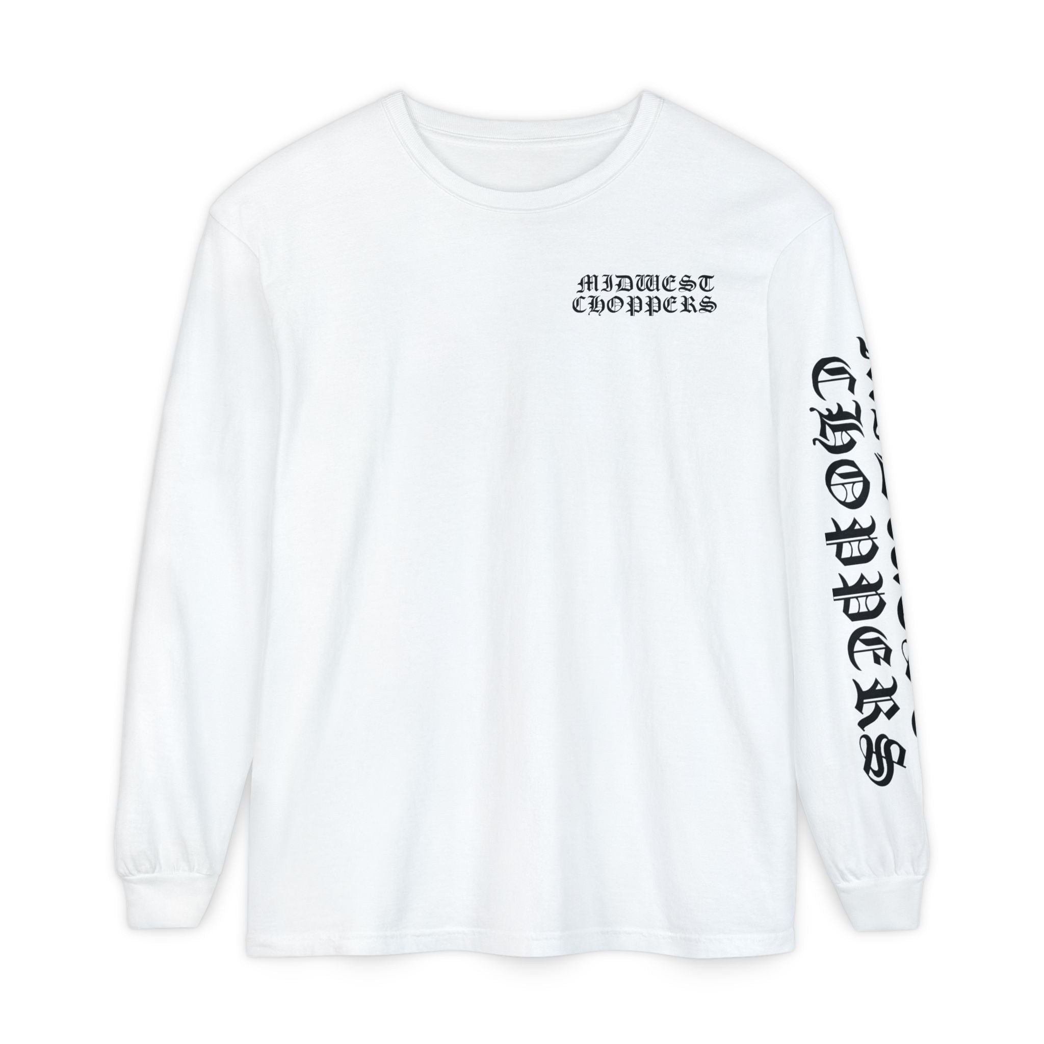 BLACK LABEL Unisex Garment-dyed Long Sleeve T-Shirt