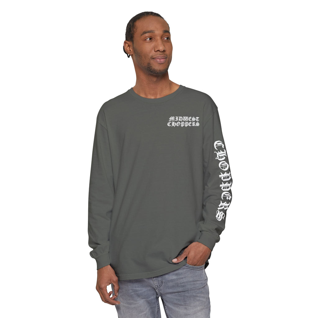 WHITE LABEL Unisex Garment-dyed Long Sleeve T-Shirt