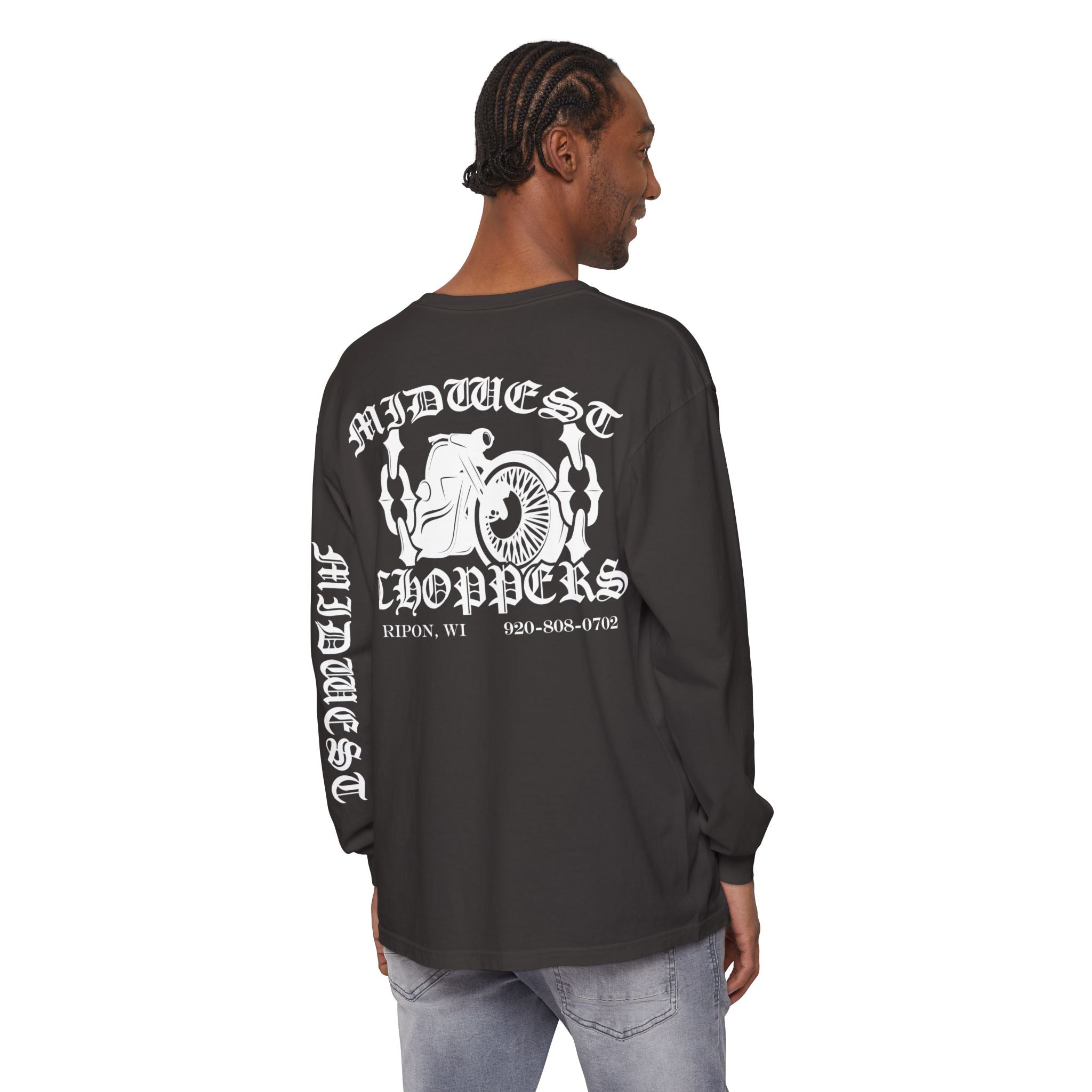 WHITE LABEL Unisex Garment-dyed Long Sleeve T-Shirt