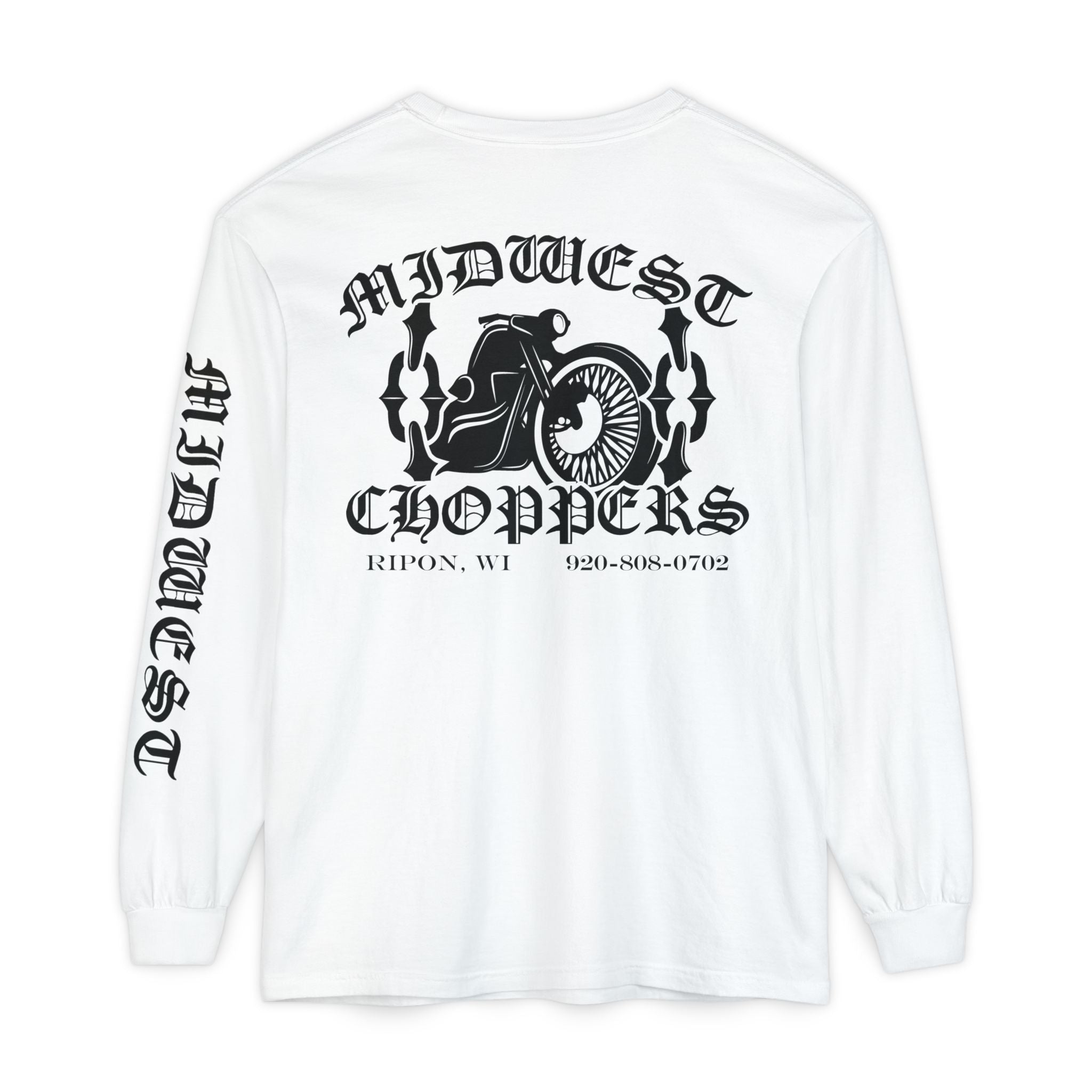 BLACK LABEL Unisex Garment-dyed Long Sleeve T-Shirt