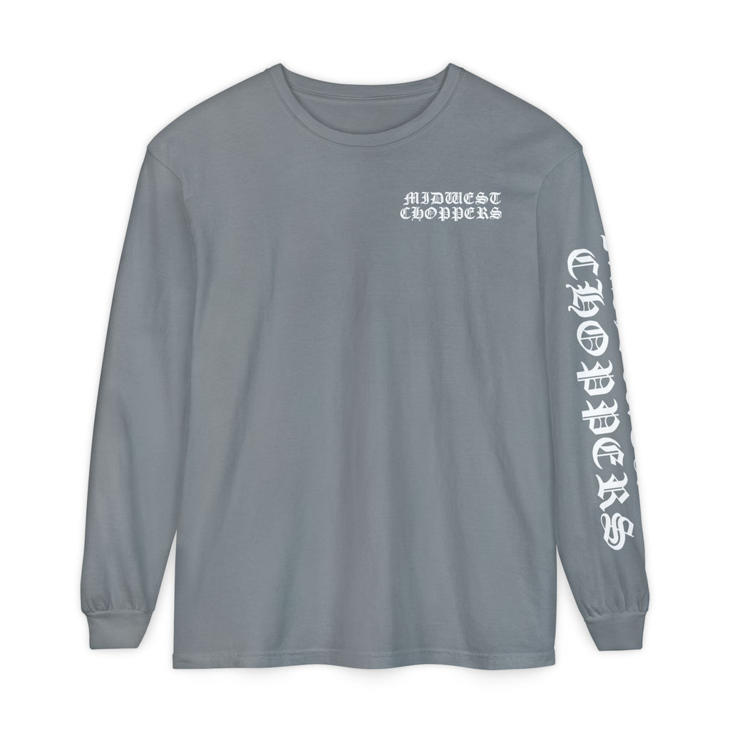 WHITE LABEL Unisex Garment-dyed Long Sleeve T-Shirt