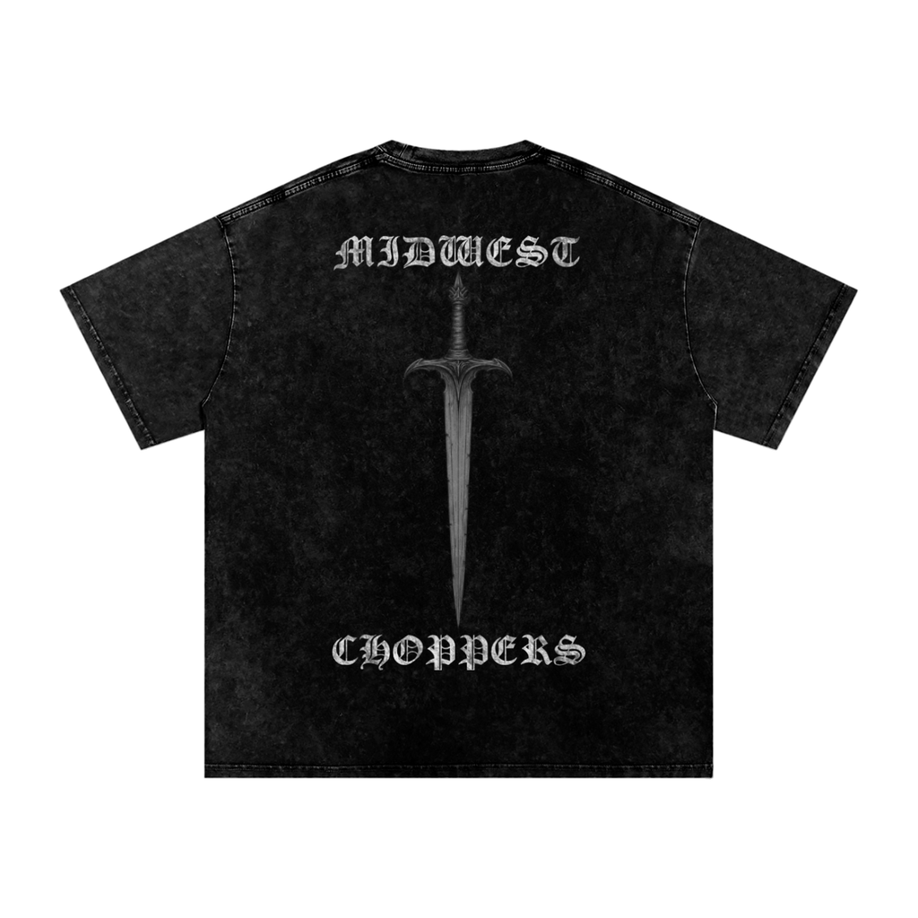 ACID WASH DAGGER CENTER (MWC) FRONT LOGO